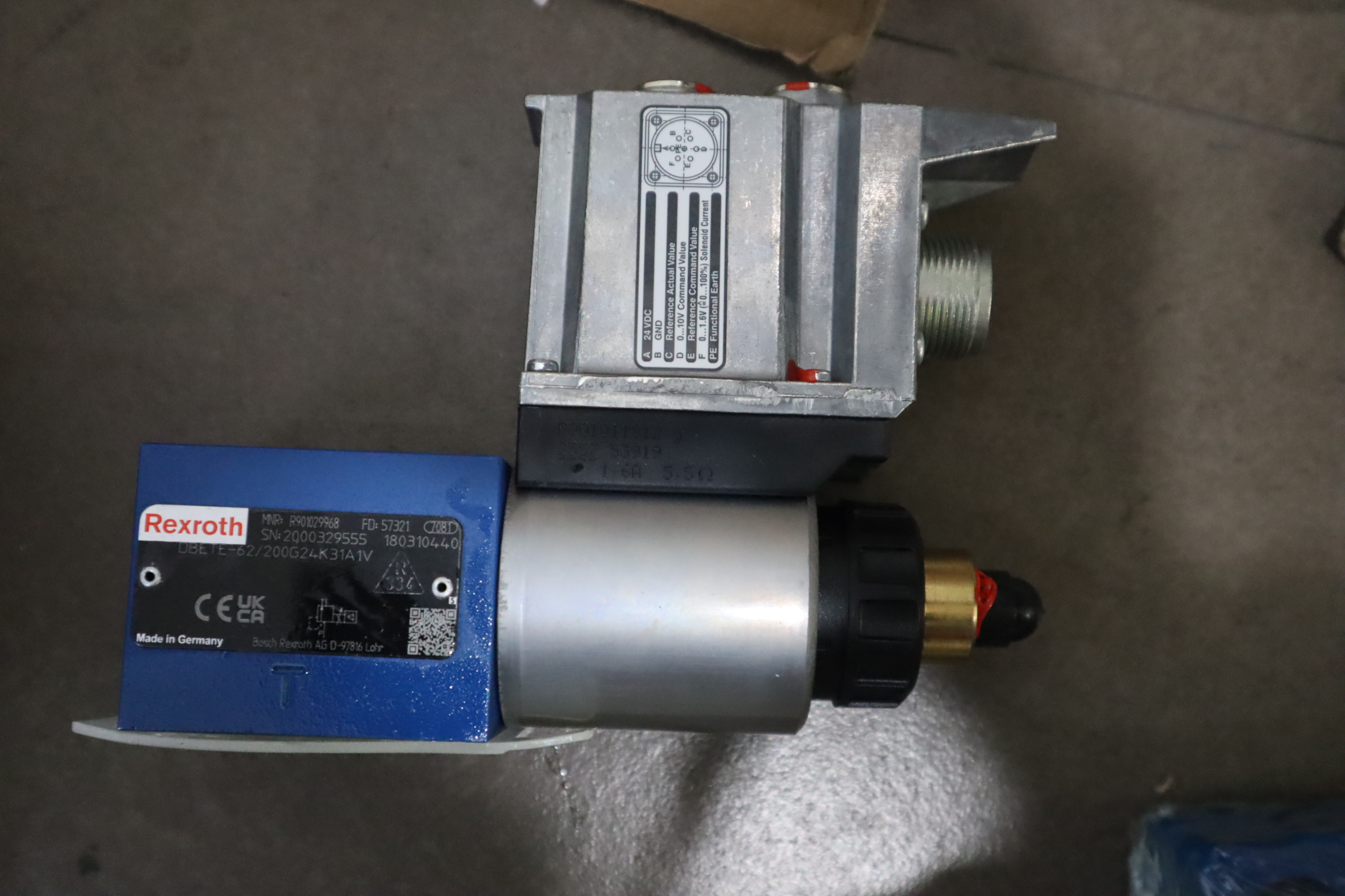 DBETE-6X/200G24K31A1V R901029968 力士乐REXROTH比例溢流阀