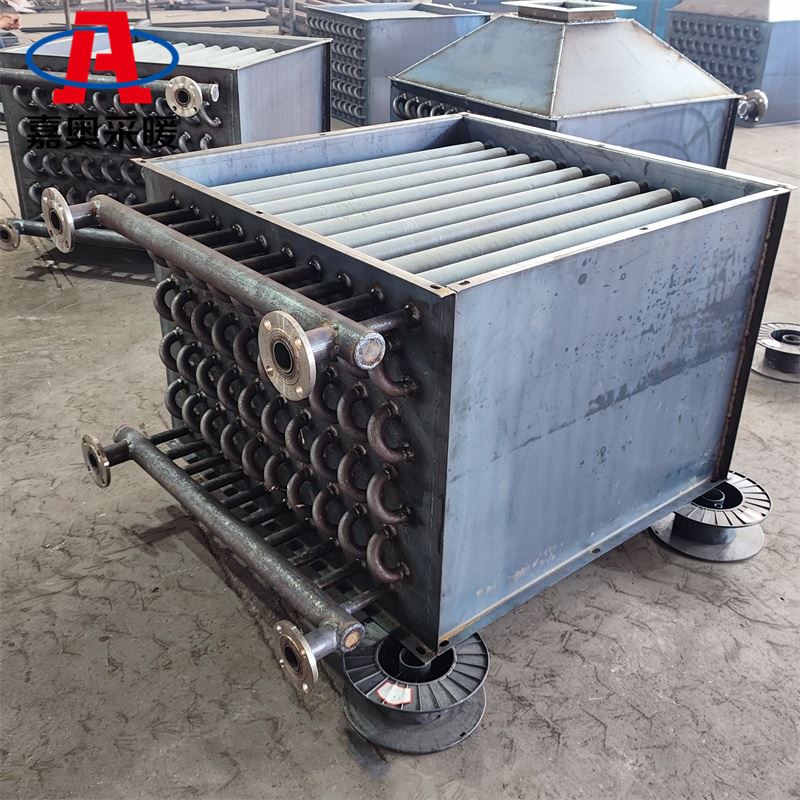 养牛场用内翅片换热器 工业用钢制翅片管散热器规格
