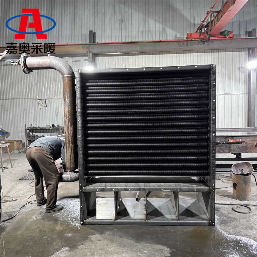 洗煤场用螺旋翅片管换热器 大口径绕片管散热片尺寸表