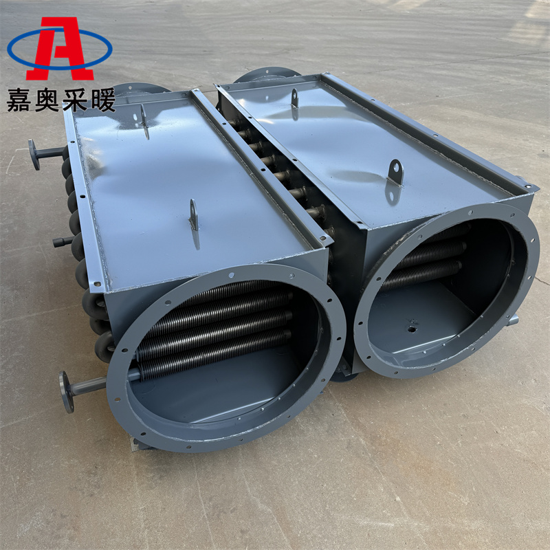 蘑菇大棚用空汽冷凝器冷却器 工业用钢制翅片管散热器规格