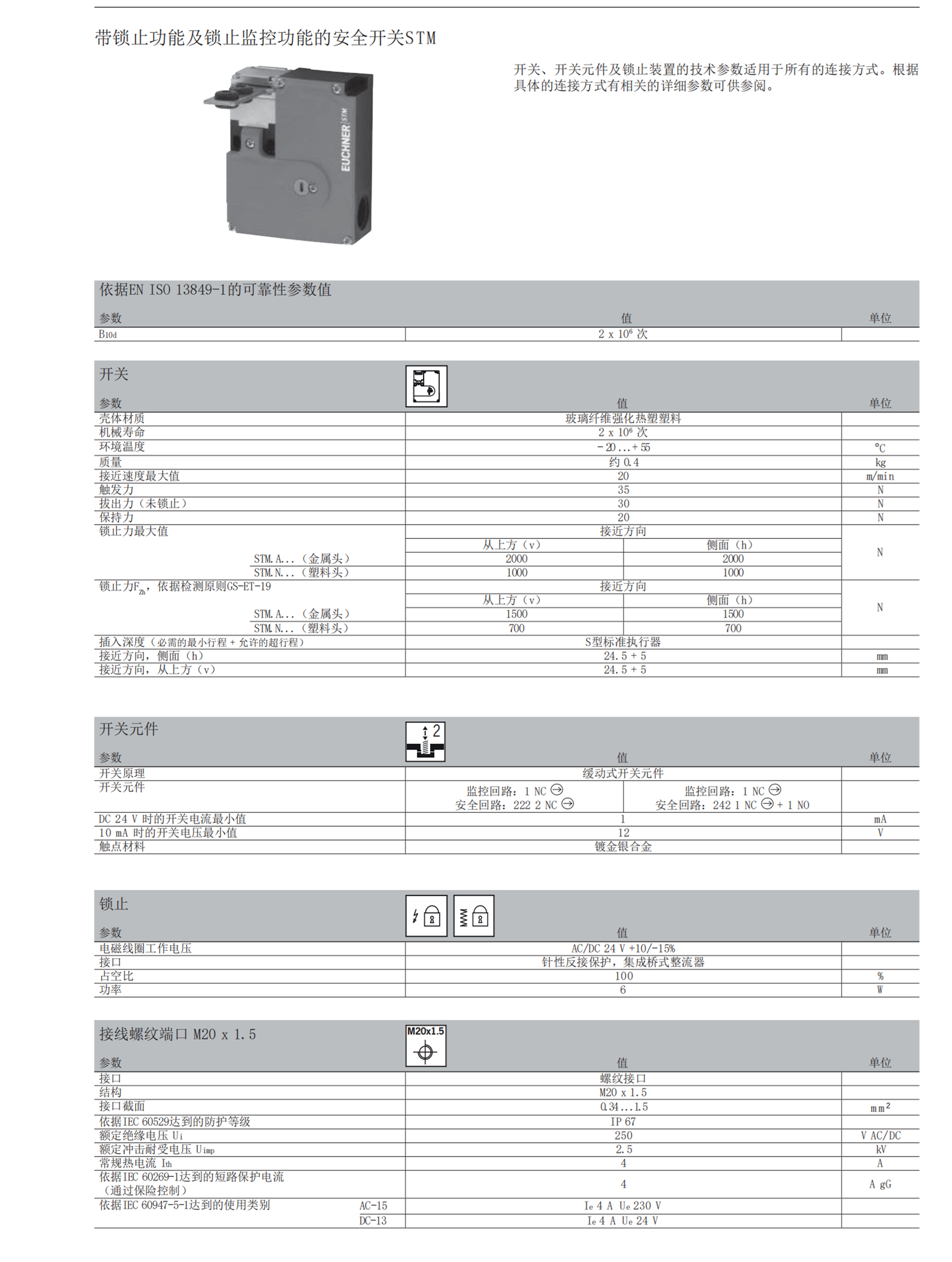 96327 EUCHNER门锁触发块CET-A-BWK-50X 