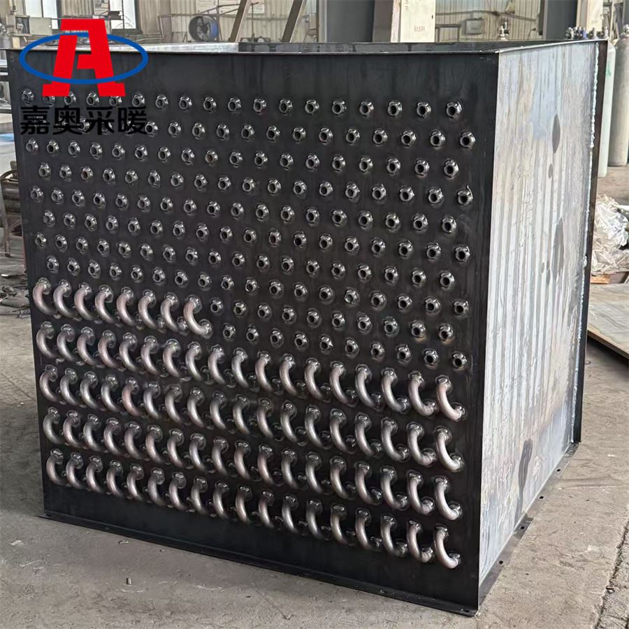 工厂厂房用翅片管型散热片 不锈钢绕片式散热器安装图例