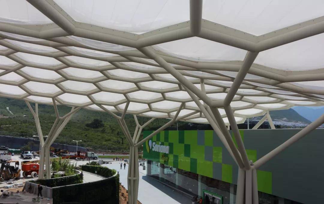 广东珠海市篮球场张拉膜加工