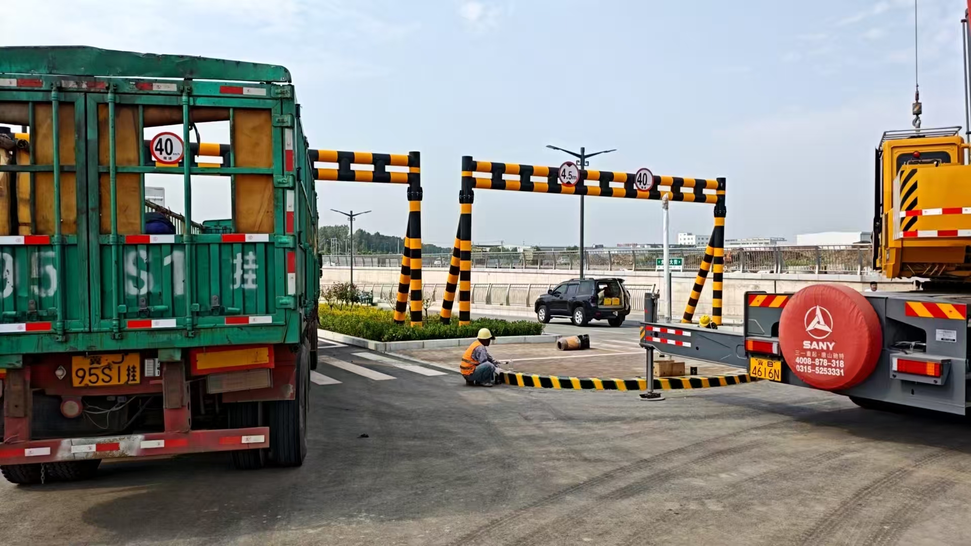 银川固定式公路限高架 限高牌支持定制