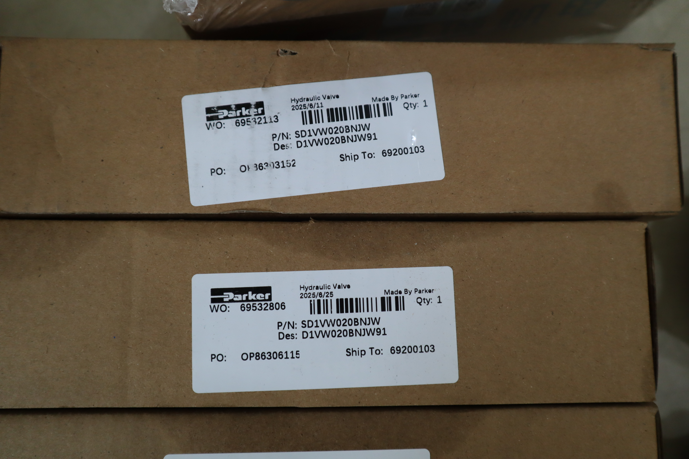 SD1VW020BNJW D1VW020BNJW91 PARKER电磁阀