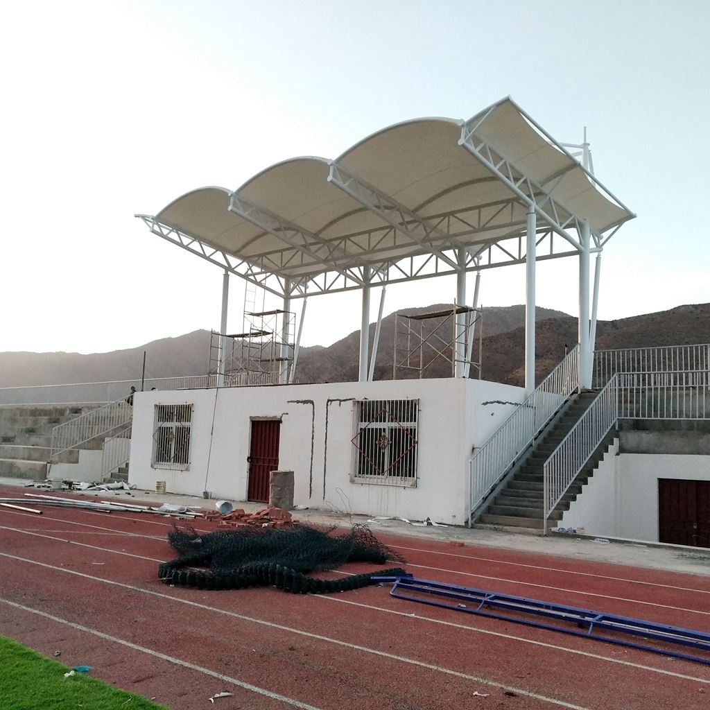 PTFE膜结构看台 巡回活动快速搭建拆卸