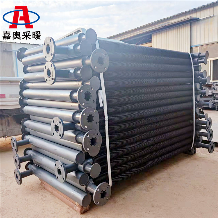 洗煤场用法兰绕翅翅片管散热器 铝翅片换热器厂家品牌