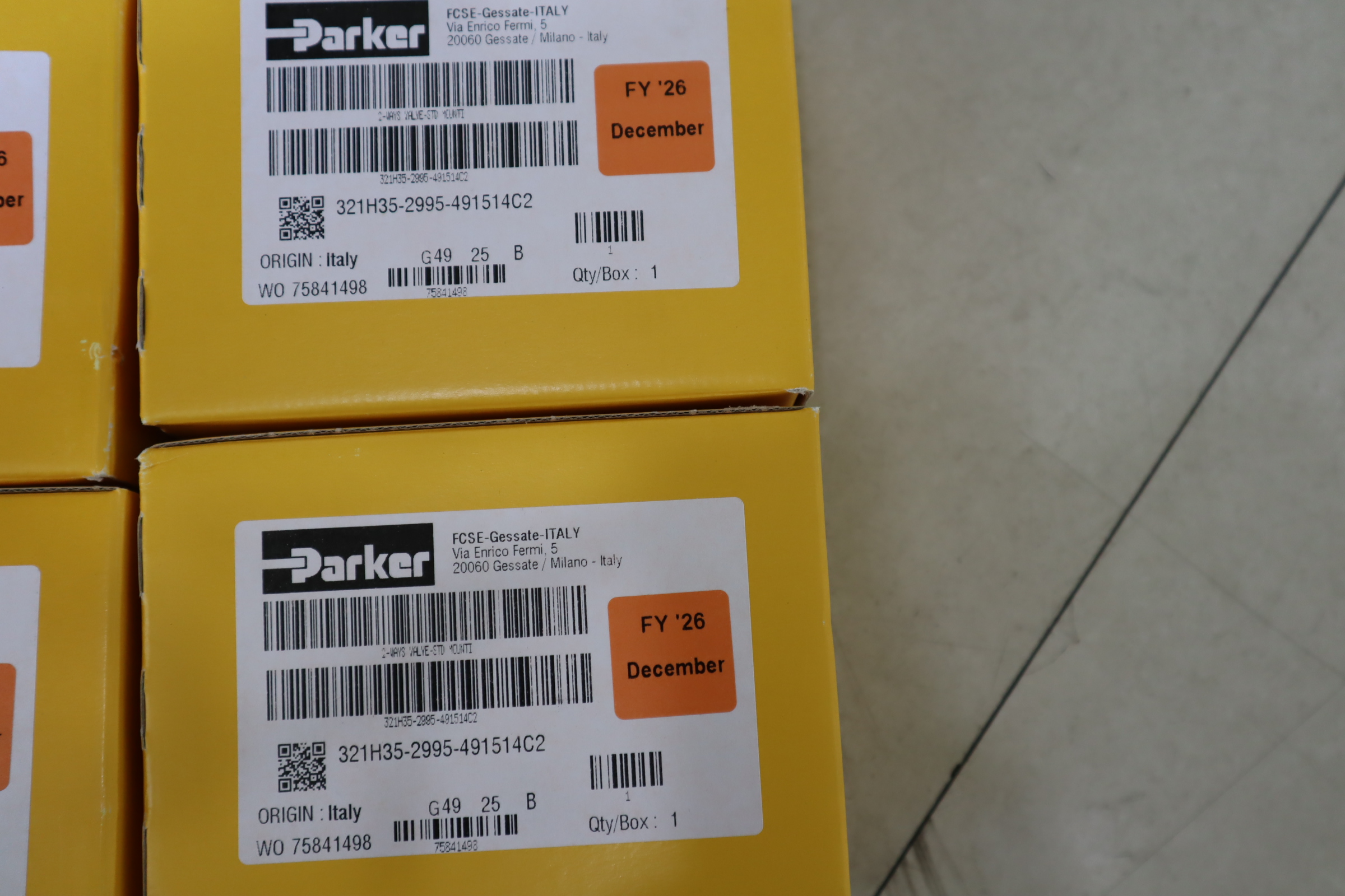 321H35-2995-491514C2 75841498 美国派克PARKER气动阀