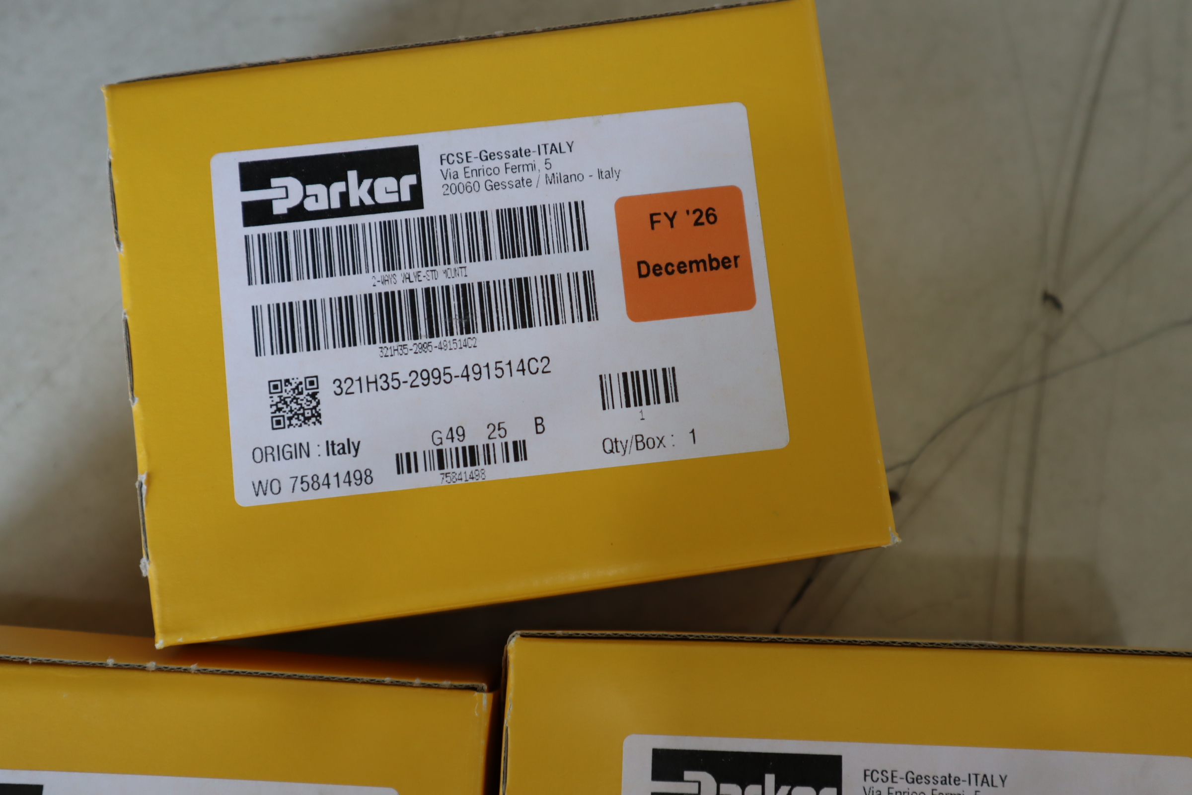 321H35-2995-491514C2 75841498 美国派克PARKER气动阀