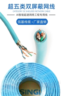 CAT5E S/FTP型双屏蔽网线