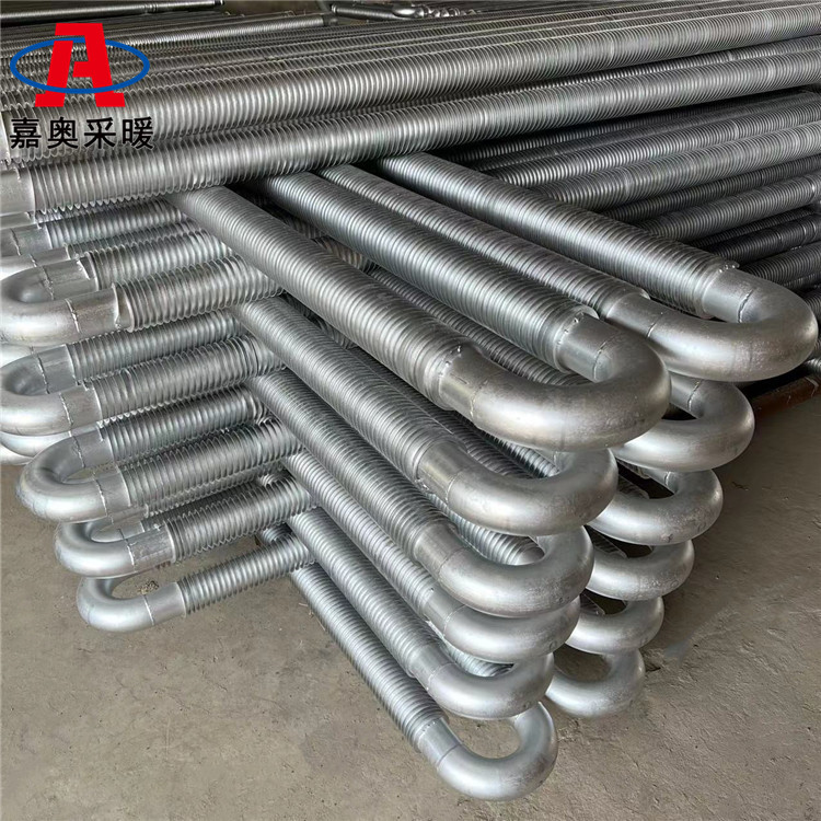 葡萄大棚用钢铝复合翅片管散热器 钢管铝翅散热器定制