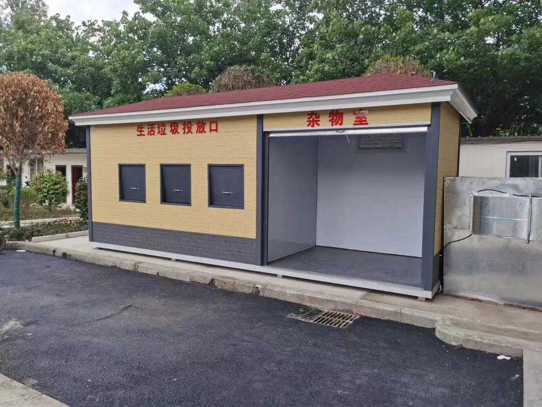 户外分类垃圾收集亭 不锈钢镀锌板垃圾房 小区社区环卫垃圾屋
