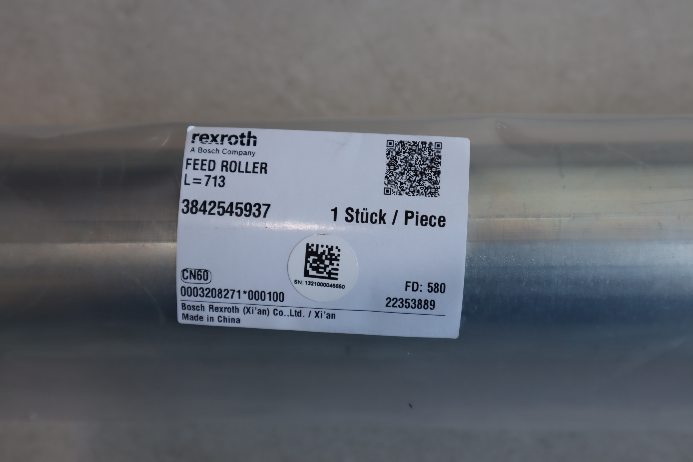 3842545937 L 713 德国力士乐REXROTH FEED ROLLER 
