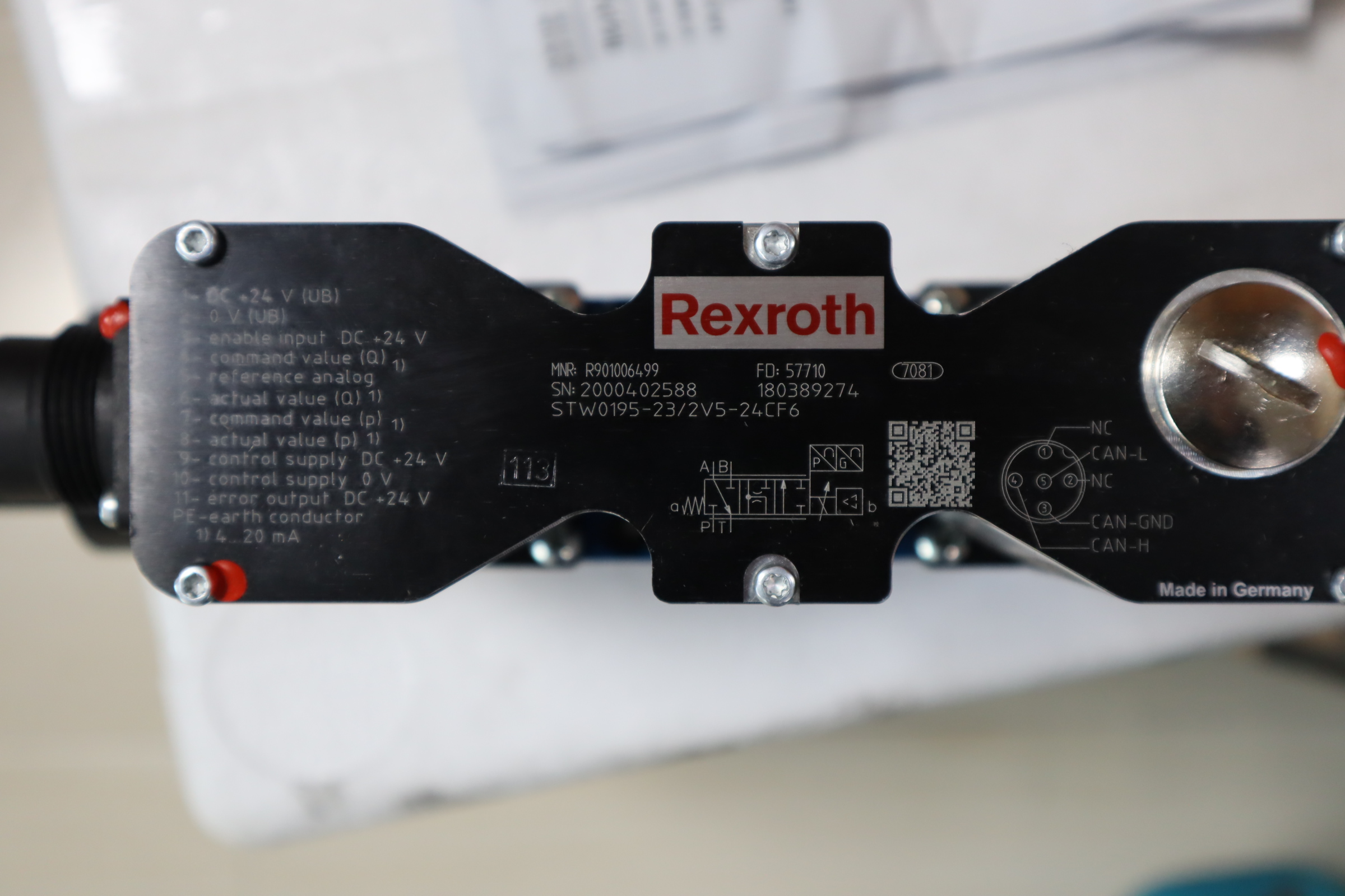 STW0195-22/2V5-24CF6 R901006499 德国力士乐REXROTH比例阀