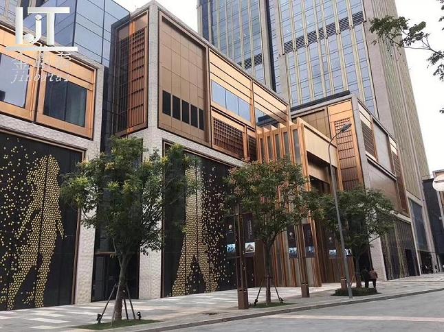 金霸泰冲孔铝板装饰网工程包梁