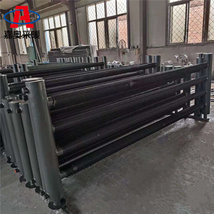 养牛场用钢铝挤压翅片管散热器 2寸无缝翅片管暖气片散热器