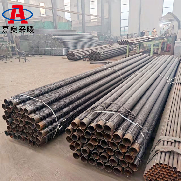 养牛场用钢铝挤压翅片管散热器 钢管铝翅片散热器图片