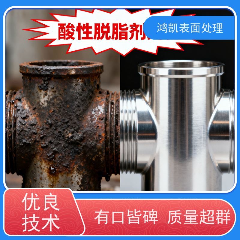 鸿凯表面处理 工业级酸性脱脂剂 无残留 环保低泡不伤基材