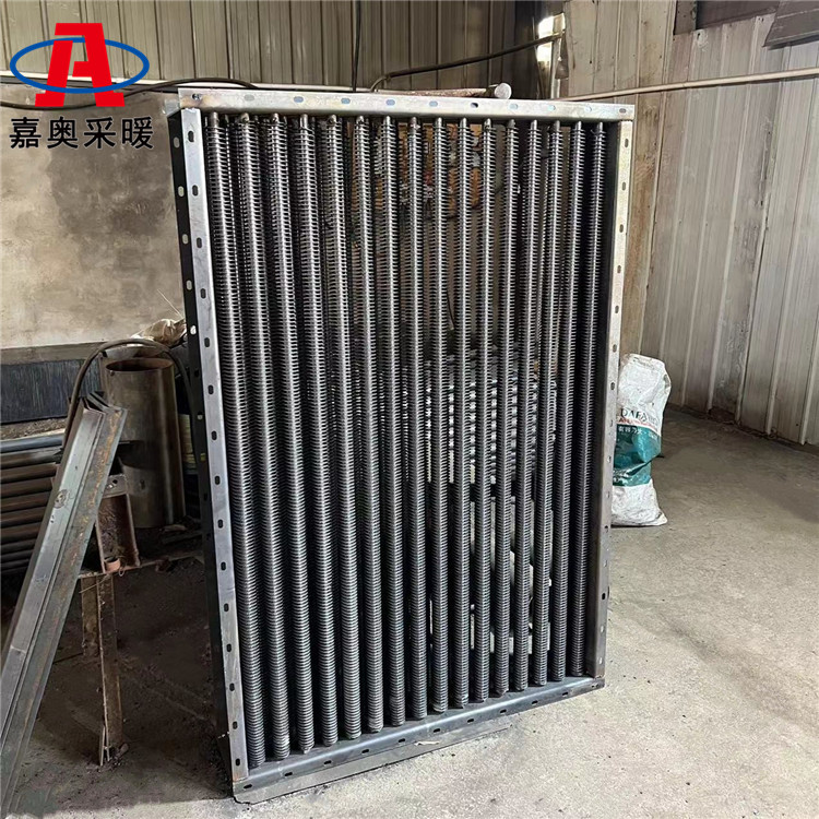 烘干蒸汽用无缝管翅片管散热器 钢制翅片散热器图集