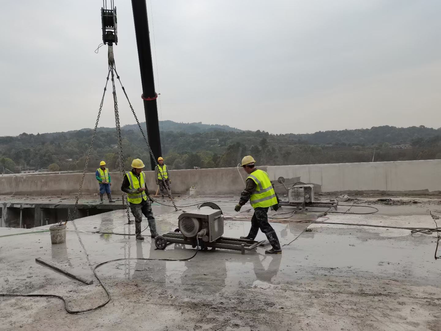 徐州地下室筏板基础切割团队