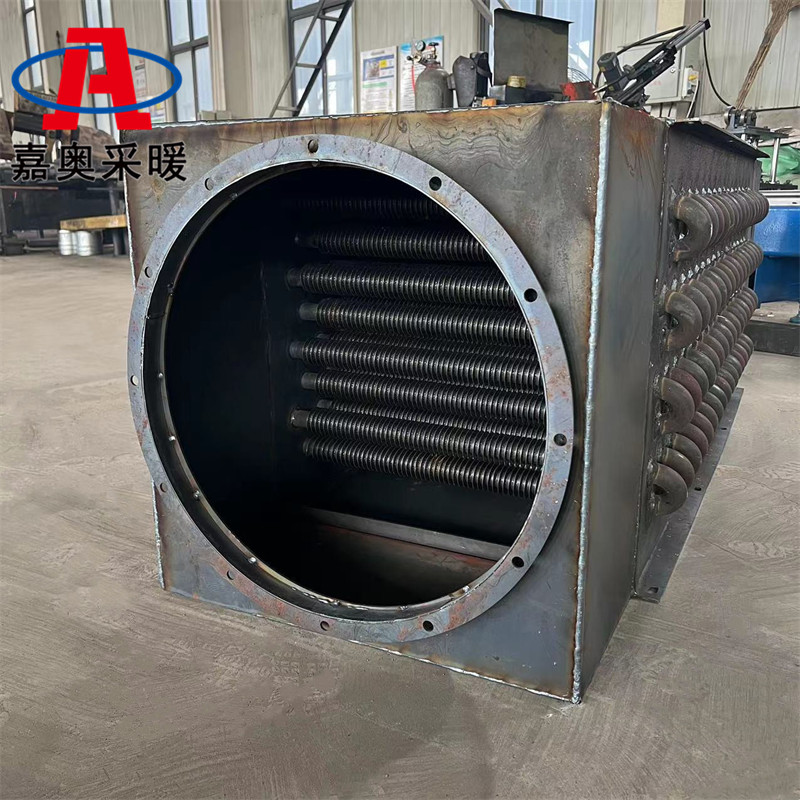 大棚用翘片散热器串联安装 高温气气换热器加工定制