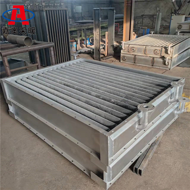草莓大棚用钢铝挤压翅片管散热器 钢制圆翼型散热器加工定制