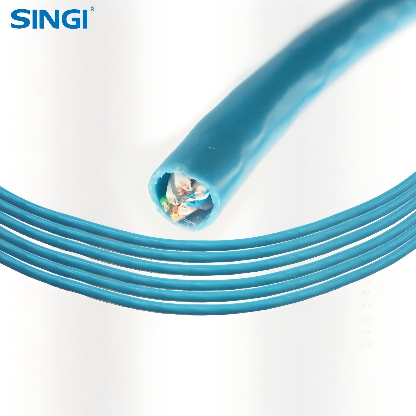 上海信基线缆UTP型CAT6A 超六类非屏蔽低烟无卤网线