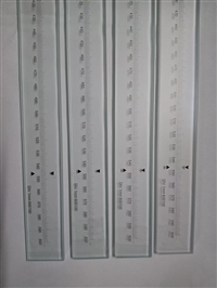 高精度玻璃线纹尺 二次元标准玻璃尺 投影仪光测量校正校准尺700MM