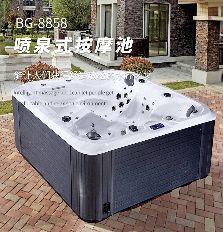 智能成品泳池 ALB型号游泳池循环水泵 方形成品浴缸过滤设备