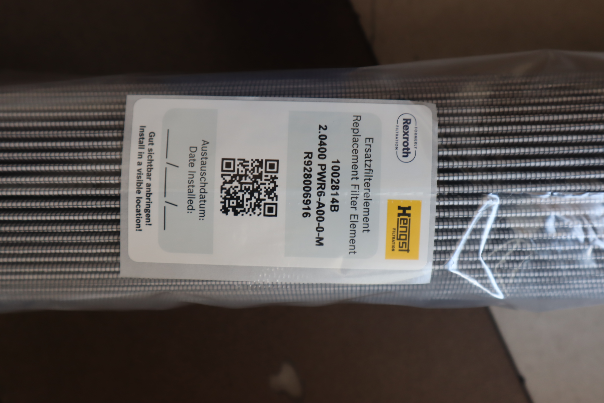 1002814B R928006916 2.0400 PWR6-A00-0-M 汉格斯特HENGST滤芯