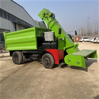 翻斗自卸式清粪车 全自动牛场刮粪车 牛粪清理运输车