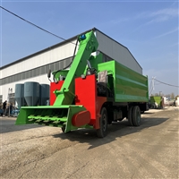 干湿两用牛粪清理机 液压翻斗刮粪机 自卸式清粪机