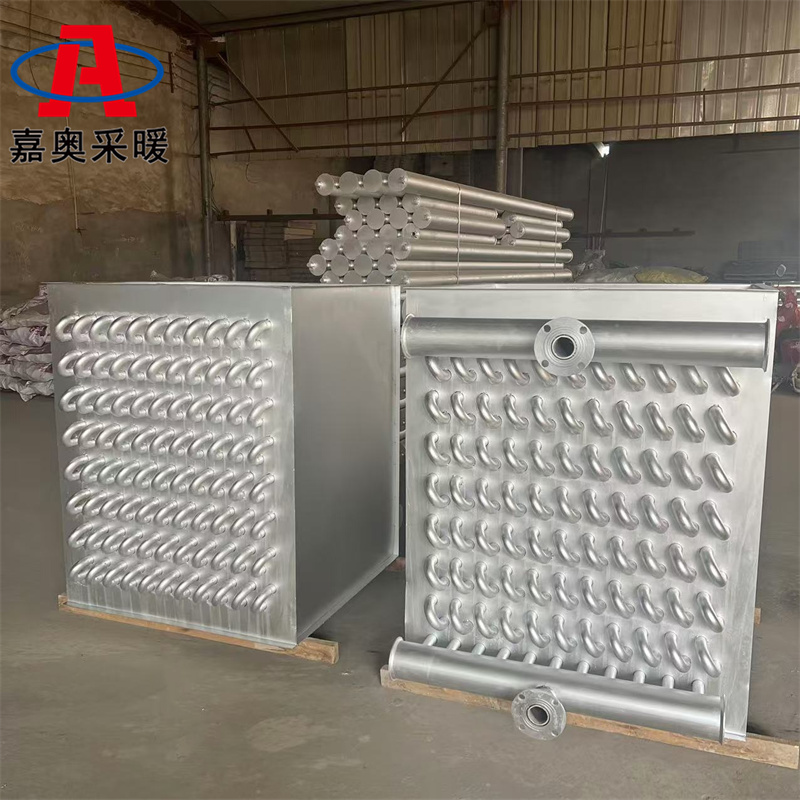 工业用高温废气降温设备 不锈钢绕片式散热器安装图例