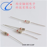 40V钽电解电容器CA30-40V-2.2UF-M骊创供应 有极性 轴向引出