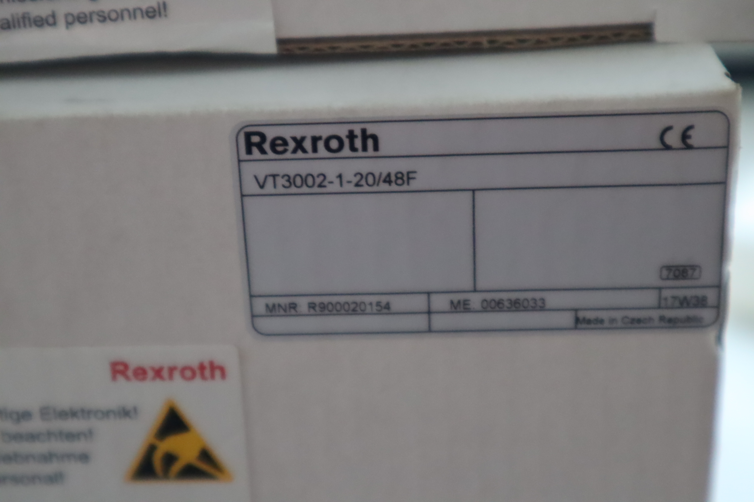 VT3002-1-2X/48F R900020154 德国力士乐REXROTH放大器支架