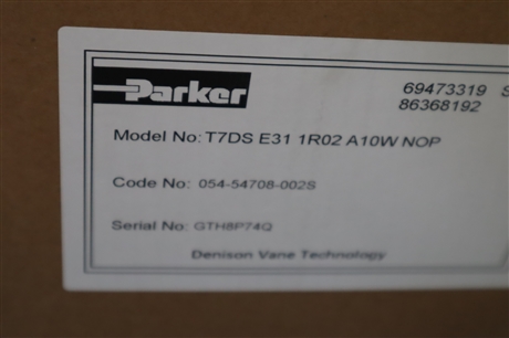 T7DS E31 1R02 A10W NOP 054-54708-002S 派克PARKER叶片泵DENISON