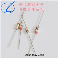 100V大电压有极性 轴向引出 钽电容CA30-100V-4.7UF-20%骊创供应