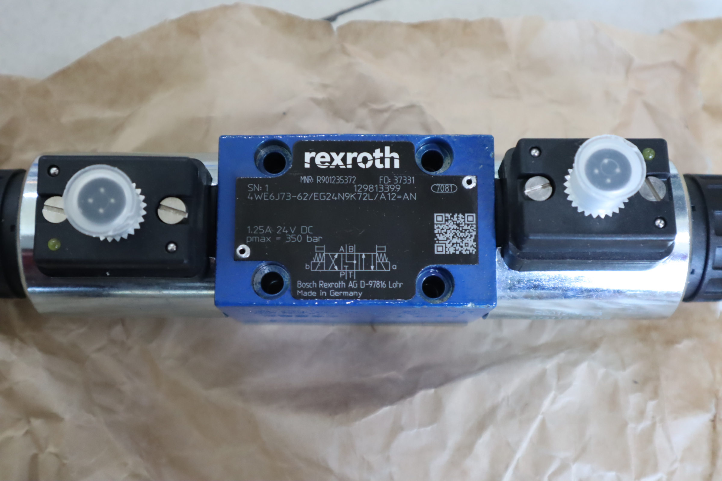 R901235372 4WE6J73-62/EG24N9K72L/A12-AN 力士乐REXROTH电磁阀