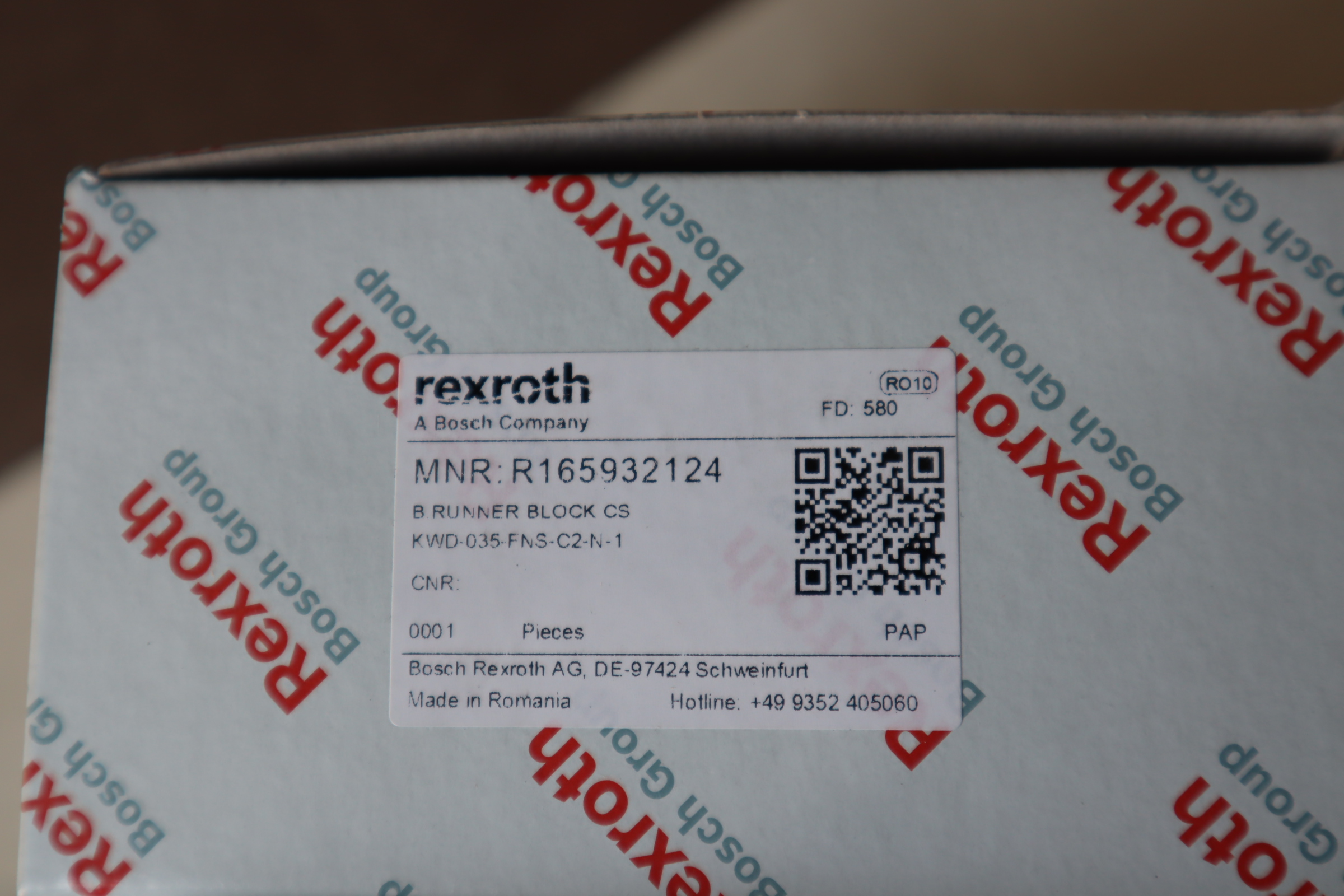 R165932124 KWD-035-FNS-C2-N-1 德国力士乐REXROTH滑块导轨