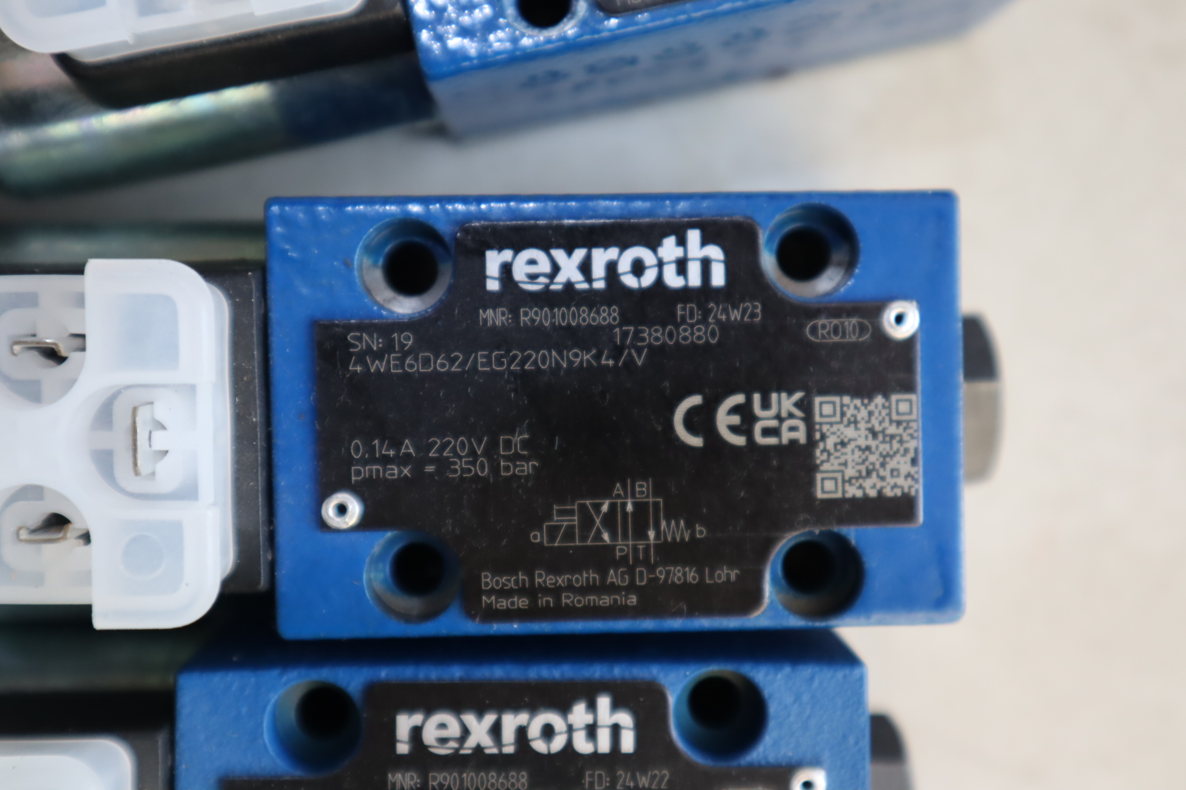 4WE6D6X/EG220N9K4/V R901008688 力士乐REXROTH电厂专用电磁阀