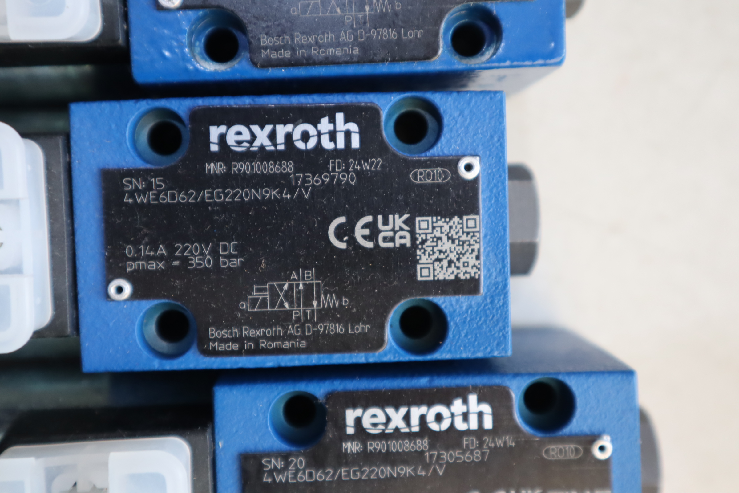 4WE6D6X/EG220N9K4/V R901008688 力士乐REXROTH电厂专用电磁阀