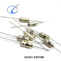 CA351-63V-100UF-M新品液体钽电容 轴向引出 有极性 骊创供应