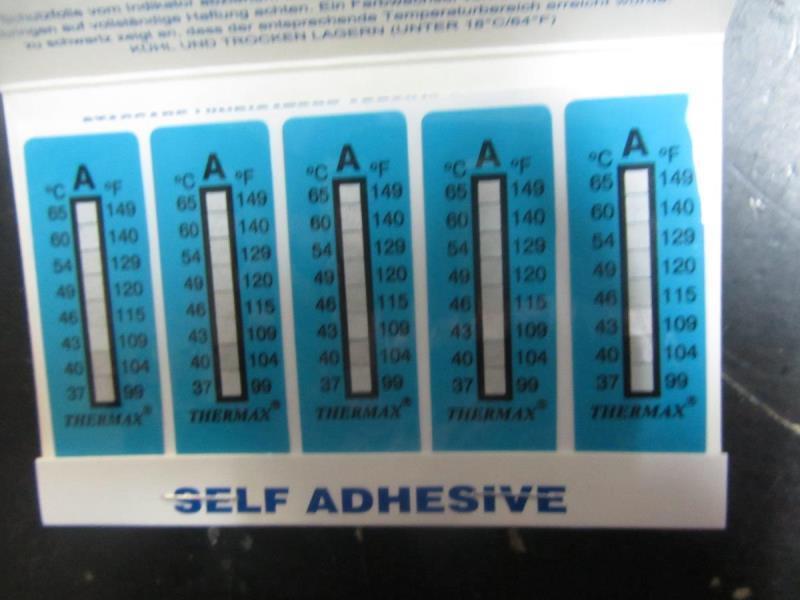 英国THERMAX进口温度美5格B温度试纸49-71℃ TMC原装变色测温纸