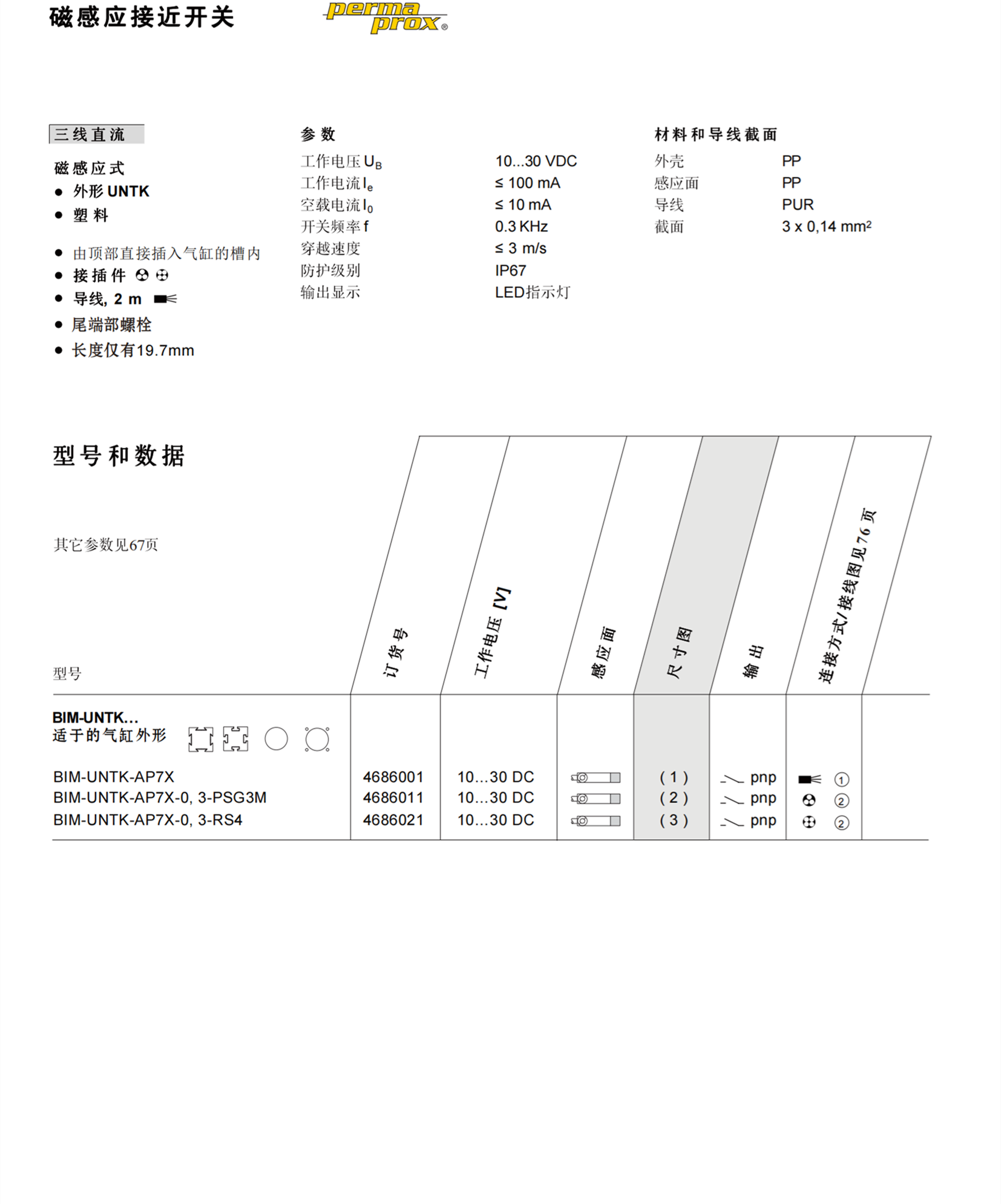 TURCK夹钳位置控制型电感式传感器46050BI2-M12-AP6X