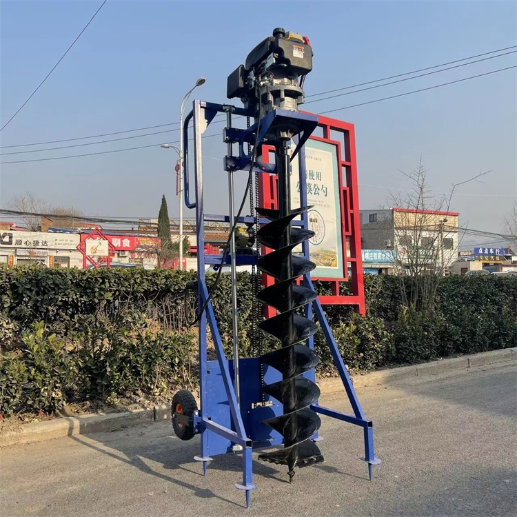 宸瑞达栽电杆打洞机 人工钻石头洞土洞两用钻孔机 便携山地光伏打孔