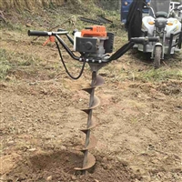 宸瑞达手持式预埋地桩管桩掏土机 螺旋合金铸钢钻杆出土可连接定制