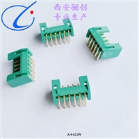 直插座JL4-6ZJB 弯插座JL4-6ZJW矩形连接器6芯塑壳航插 骊创销售