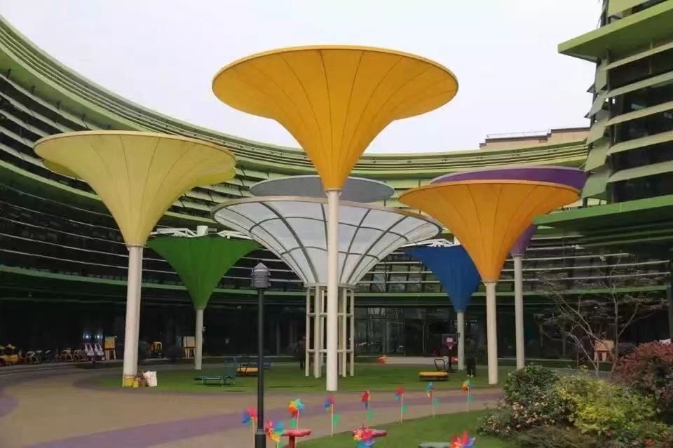 广东惠州市加气站膜结构雨棚加工