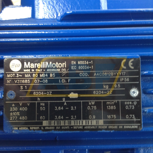 意大利Marelli Motori 230℃高温2000W负载交流电机 散装在售