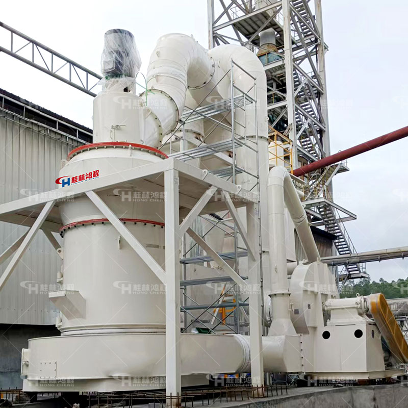 煤矸石粉碎设备 鸿程立式磨粉机 矿石磨成粉用的机器